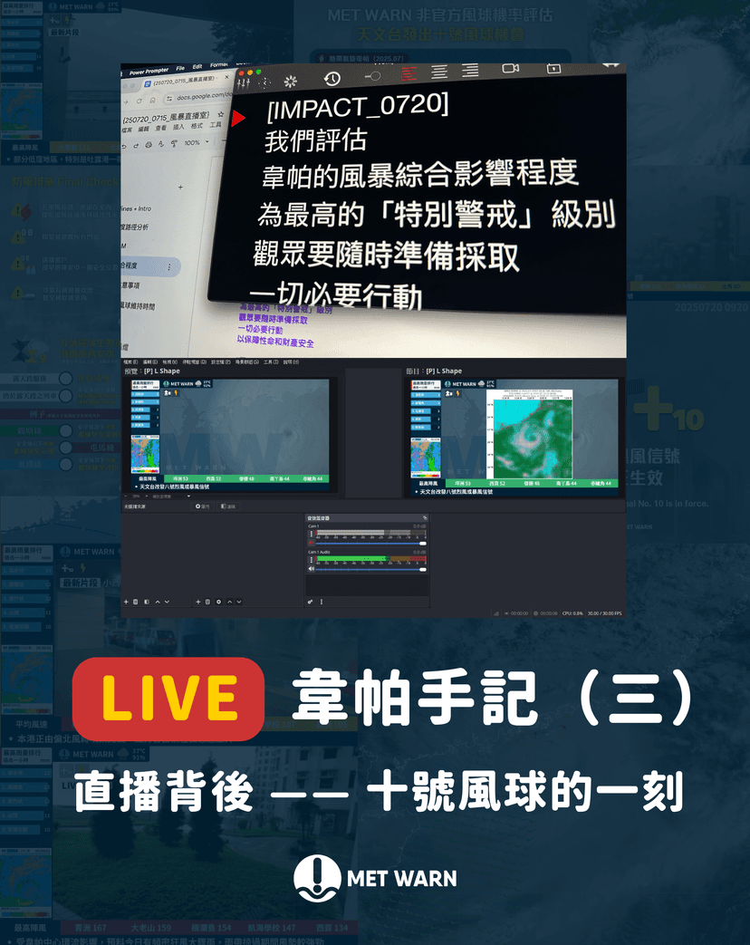 韋帕手記（三）：直播背後 —— 十號風球的一刻