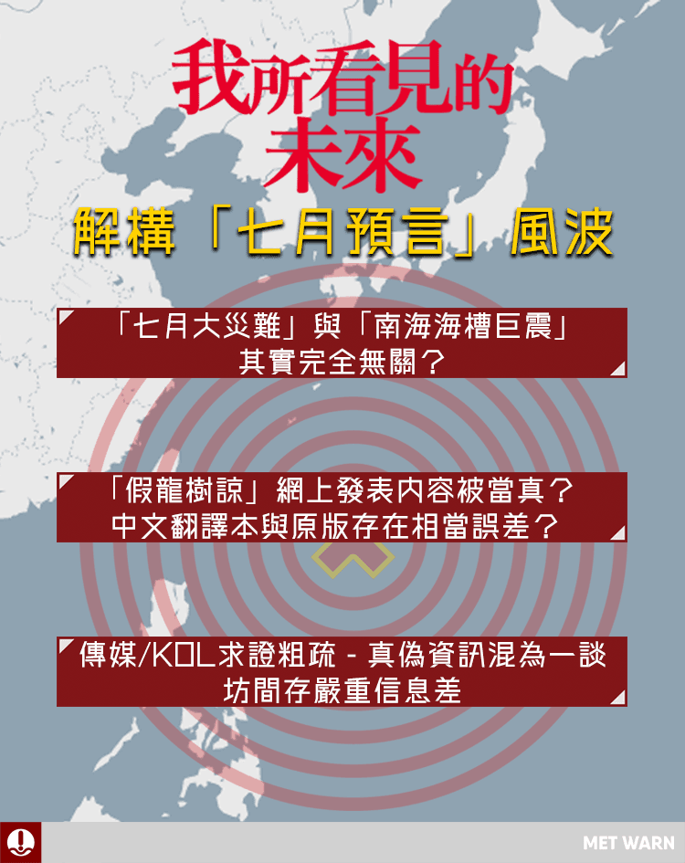 「七月預言」風波 —— 真假資訊交替流通而形成的一次社會現象