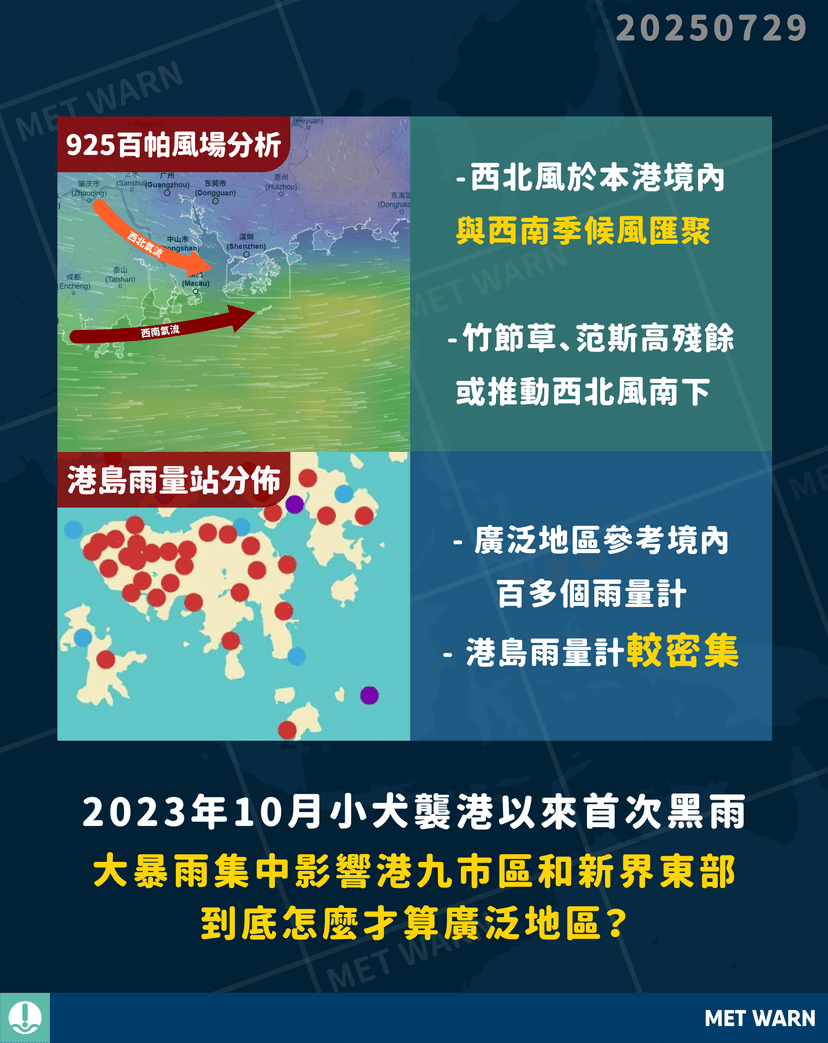 2023年「小犬」以來首次黑雨 到底怎樣才算廣泛地區？