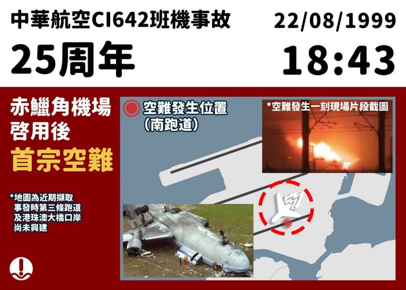 赤鱲角機場首宗大型事故 — 中華航空642號班機空難回顧